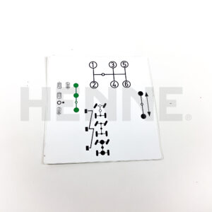 Aufkleber Schaltschema