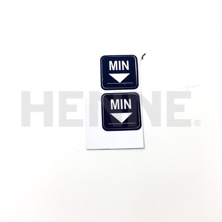 Aufkleber Ölfüllstandsanzeige Minimum