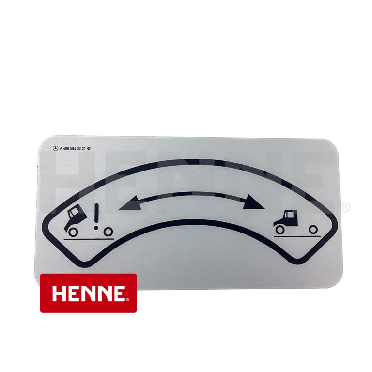 Original Unimog Hinweisschild