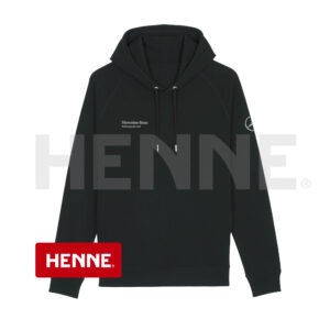 Mercedes-Benz Schwarzer Kapuzenpullover aus gekämmter Baumwolle MBT0006