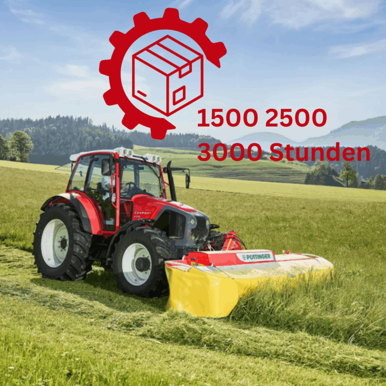 Lindner Geotrac Servicepaket bei 1500, 2500, 3500 Stunden