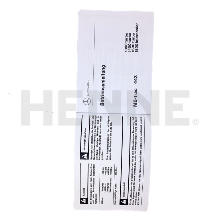 Betriebsanleitung MB-trac 443 - 1300 1400 1600 1800 – Bild 2