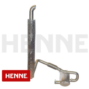 Unimog Hochlegung mit Edelstahlblende und Schriftzug DM=60 mm Auspuffrohr U403 U406 U416