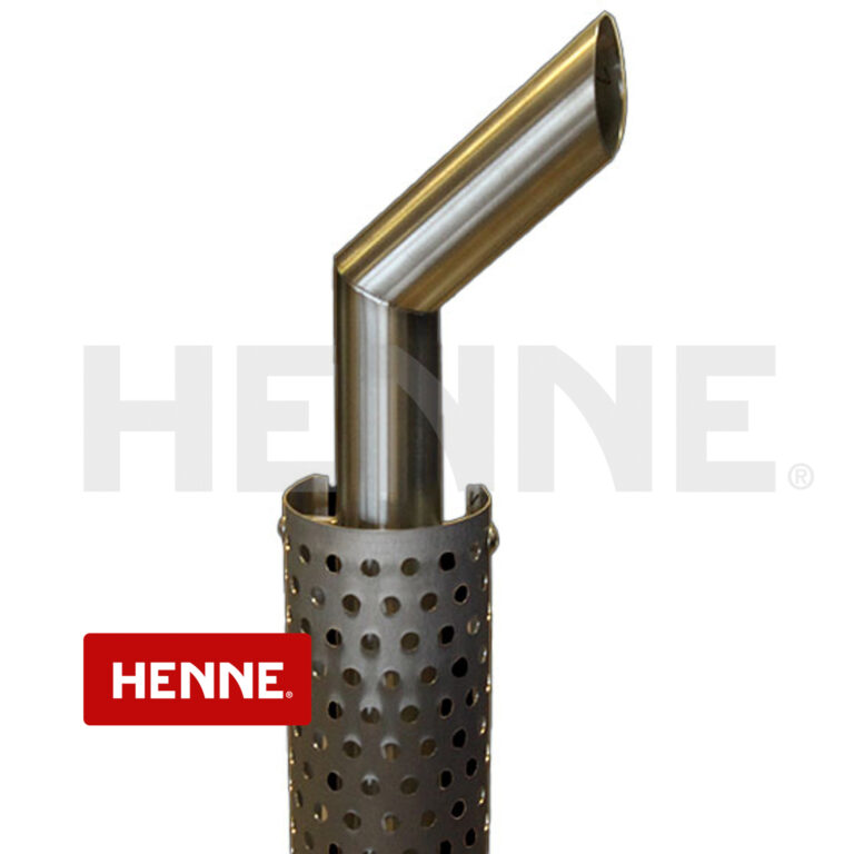 Unimog Hochlegung Edelstahlausführung mit Edelstahlblende und Schriftzug DM=70mm U403 U406 U416 U417 – Bild 2