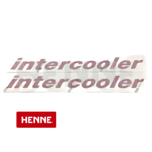 MB trac Aufkleber Motorhaube "intercooler" groß 2er Satz - 480mm x 46mm