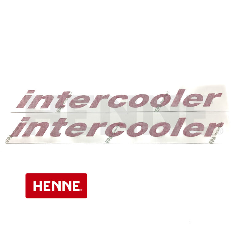 MB trac Aufkleber Motorhaube "intercooler" groß 2er Satz - 480mm x 46mm