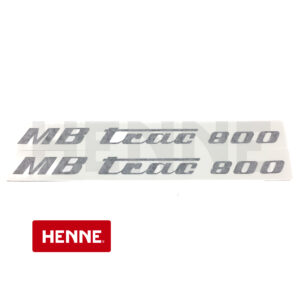 MB trac Mittelschalter Aufkleber Motorhaube "MB trac 800" 2er Satz - olivgrün