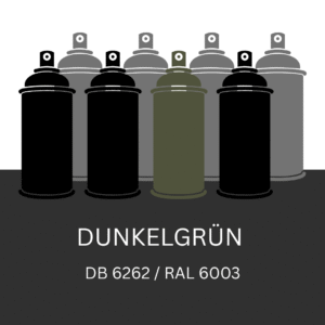 400ml Lackspray Dunkelgrün DB 6262/RAL 6003 – 1K-Autolack