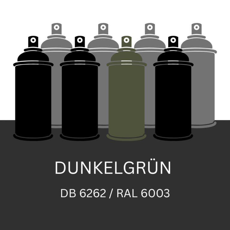 400ml Lackspray Dunkelgrün DB 6262 / RAL 6003 – 2K-Autolack