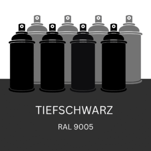 400ml Lackspray Tiefschwarz RAL 9005 – 1K-Autolack