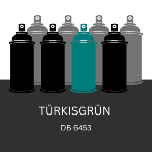 400ml Lackspray Türkisgrün DB 6453 – 1K-Autolack