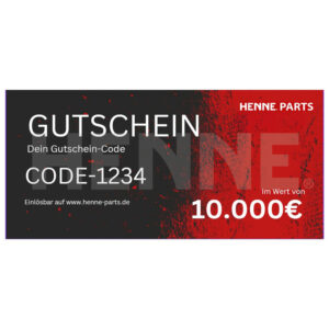 Henne Parts Gutschein