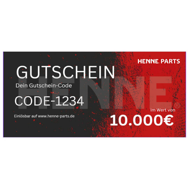 Henne Parts Gutschein